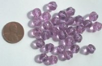 30 8mm Bumpy Speckled Mauve Nuggets